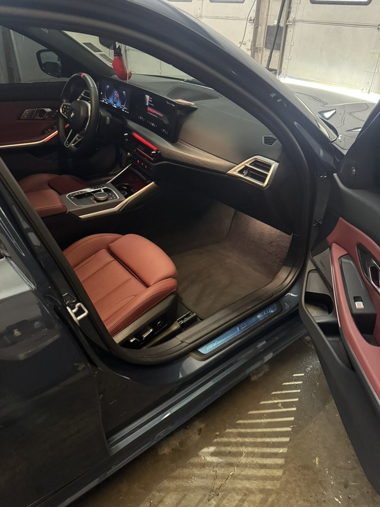 BMW M3 interior after a detail